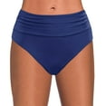 thumbnail image 1 of Akiihool Plus Size Swim Shorts Women High Waisted Bikini Bottoms Full Coverage Swim Bottom Tummy Control Swimsuit Bottom (Navy,XL), 1 of 5