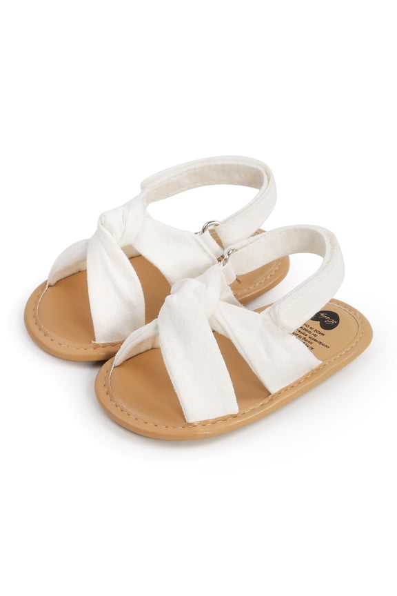 Sandals Little Girl Comfortable Girl's Leather Closed Toe Outdoor Sport Sandals (White,6)