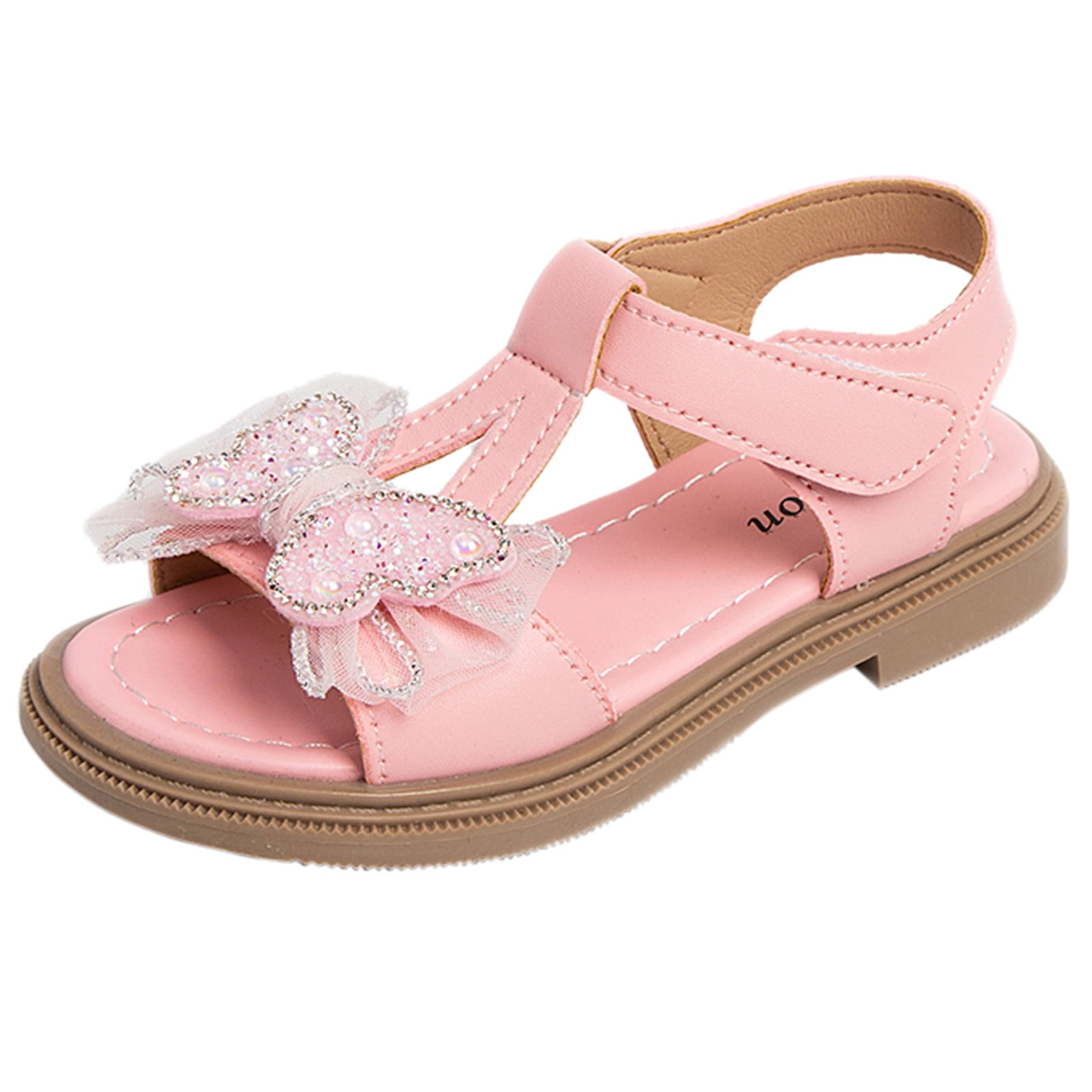 Akiihool Sandals for Girl Child and Toddler Girls Slides with Backstrap