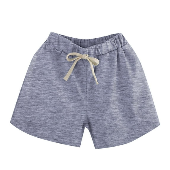Akiihool Shorts for Girl High Waisted Casual Girls Casual Shorts Shorts for Girls Toddler (Grey,8-9 Years)