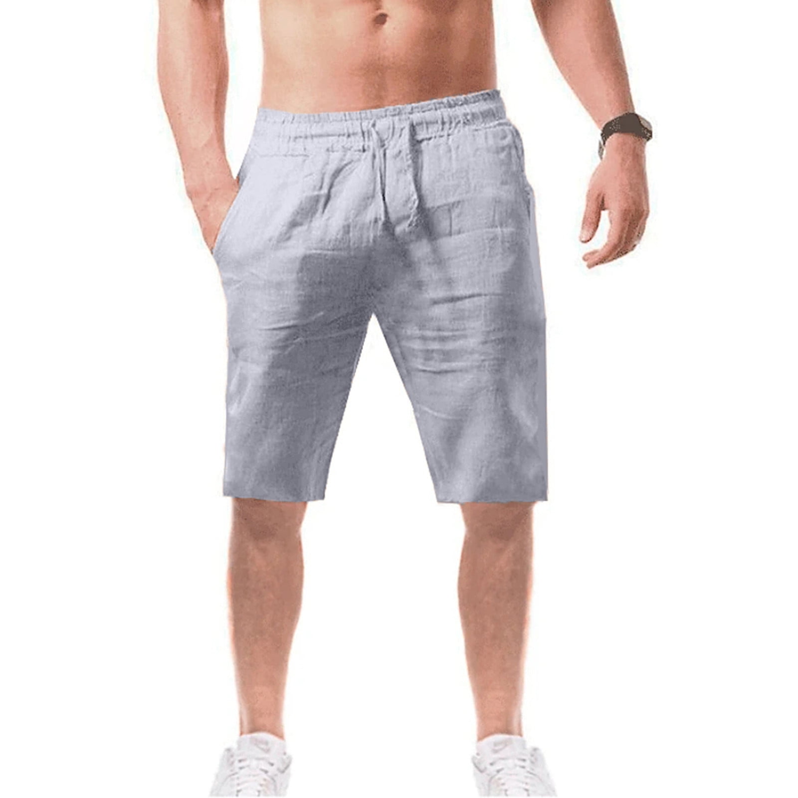 Akiihool Shorts for Men Fashion Shorts for Men with Pockets and Elastic
