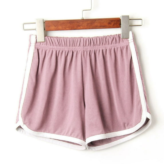 Akiihool Shorts for Women Trendy Flowy Shorts for Women Gym Yoga Workout Running Sweat Spandex Butterfly Skirt Cute Clothes Summer Outfits (Pink,M)