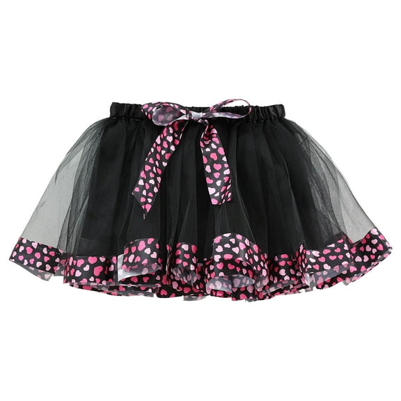 Akiihool Skirts for Girls Baby Girls Tutu Skirt Princess Fluffy Soft Tulle Ballet Birthday Party Pettiskirt(Black,2-4 Years)