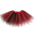 thumbnail image 1 of Akiihool Skirts for Girls Toddler Girls Layered Tutu Skirt Sparkling Sequin Tulle Dance Skirts(Red,One Size), 1 of 3