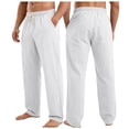 thumbnail image 1 of Akiihool Slim Fit Chinos for Men Men's Relaxed Fit Twill Pants Flat Front Pants White,XXXL, 1 of 9