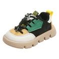 thumbnail image 1 of Akiihool Slip On Sneakers Boys Girls Cleats Youth Athletic Outdoor Trainning Shoes (Black,4-4.5 Years), 1 of 9