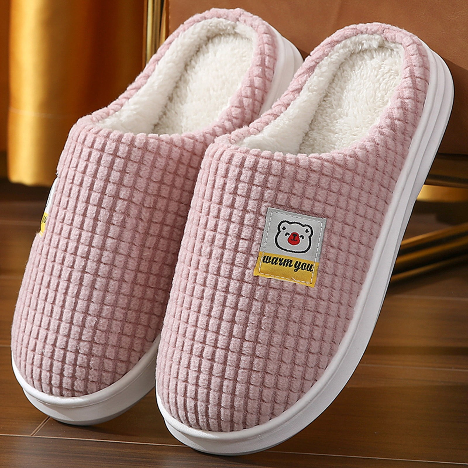 Akiihool Slippers for Women Women's Fuzzy Slippers Fluffy Open Toe ...