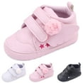 thumbnail image 1 of Akiihool Sneakers for Toddler Unisex Baby Boys Girls High Top Sneaker Slipper Shoes with Soft Rubber Sole Toddle Sneaker (Pink,4), 1 of 5