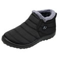 thumbnail image 1 of Akiihool Snow Boots for Men Wide Width Mens Snow Boots Winter Boots Work Casual Outdoor Boots Anti Slip Hiking Shoes (Black,9), 1 of 5