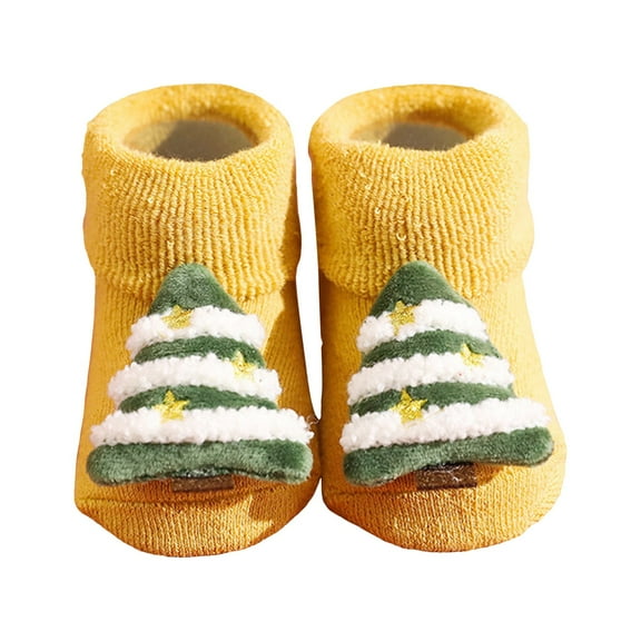 Akiihool Socks for Girls Girls Ruffle Socks Toddler Cotton Uniform Turn Sock (Gold,XS Toddler)