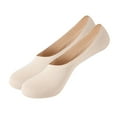 thumbnail image 1 of Akiihool Socks for Women No Show Women's Bamboo Diabetic Ankle Socks, Super Soft Seamless Toe Non Binding (Beige,One Size), 1 of 4