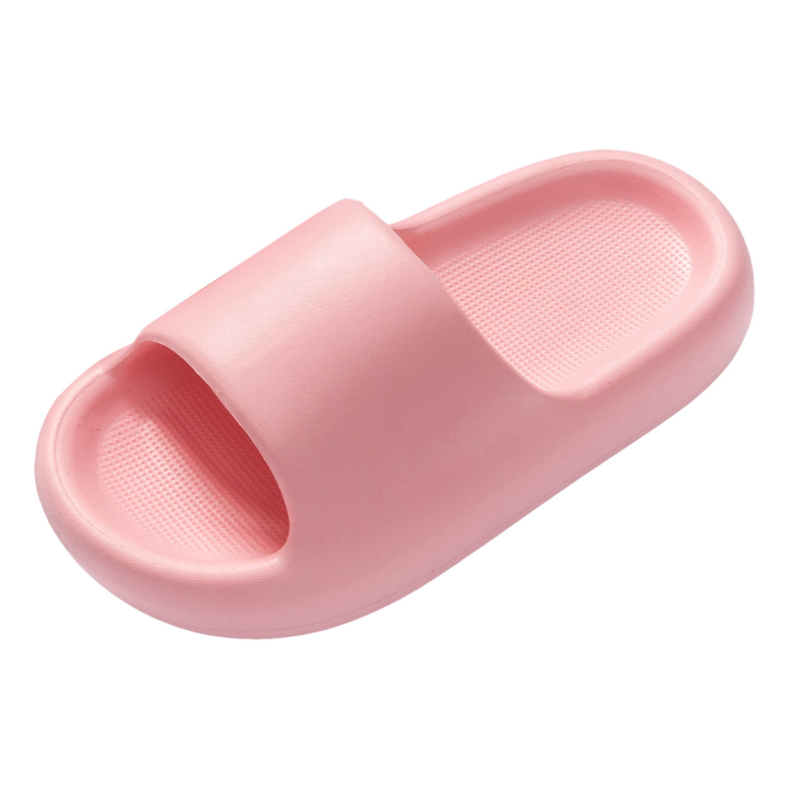 Akiihool Soft Slippers for Boys Summer Non Slip Thick Sole Comfy Cloud Slides Beach Pool Shoes Size 30 Pink