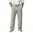 thumbnail image 1 of Akiihool Straight Pants for Men Men's Slim Fit Pocket Stretch Twill Pant Casual Winter Light Gray,M, 1 of 5