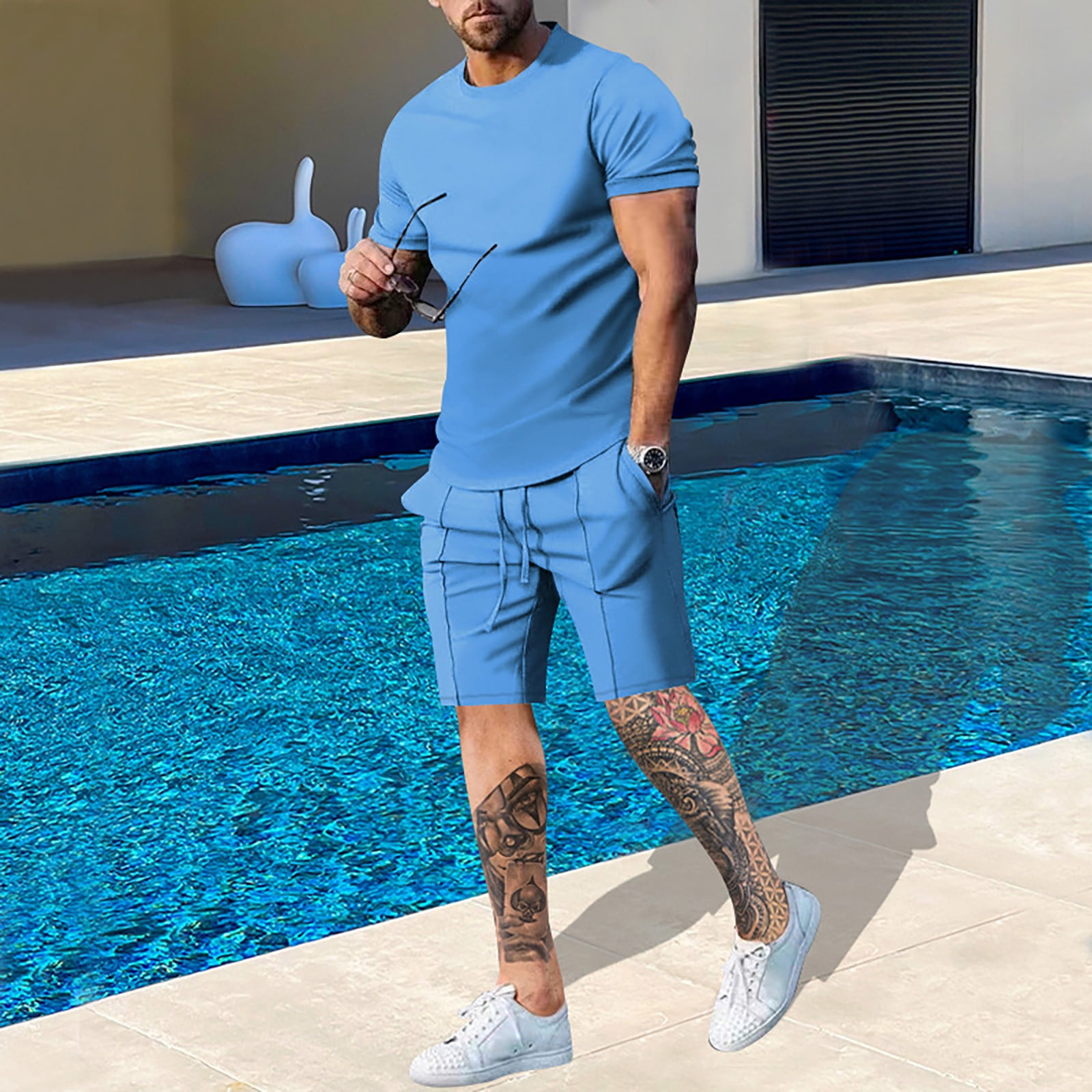 Amazon.co.jp: Yatao Summer Casual Suit, Angel Area Jersey