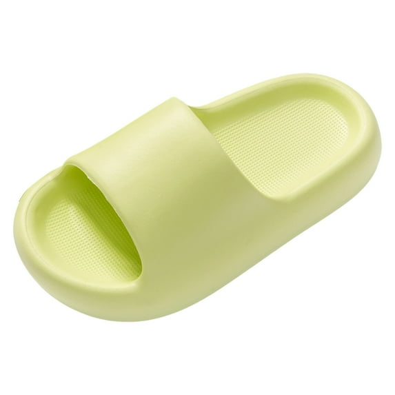 Akiihool Summer Slippers for Girls Kids Girls Boys Slippers Soft Shoes Non-Slip Indoor Outdoor Slippers (Green,1)