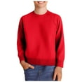 thumbnail image 1 of Akiihool Sweater for Kids Boys' Long Sleeve Sweater Pullover Cotton Sweaters Toddler Boy Pullover Sweaters(Red,3 Years), 1 of 5