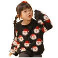 thumbnail image 1 of Akiihool Sweaters for Kids Girl's Sweater Long Sleeve Fall Winter Knitted Pullover Jumper Tops (Black,18-24 Months), 1 of 5