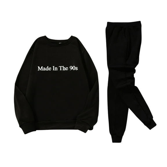 Akiihool Sweatpant Set Mens Long Sleeve Casual Polo Sweatsuits Sets Two Piece Winter Outfits Tracksuit Set for Men (Black,L)