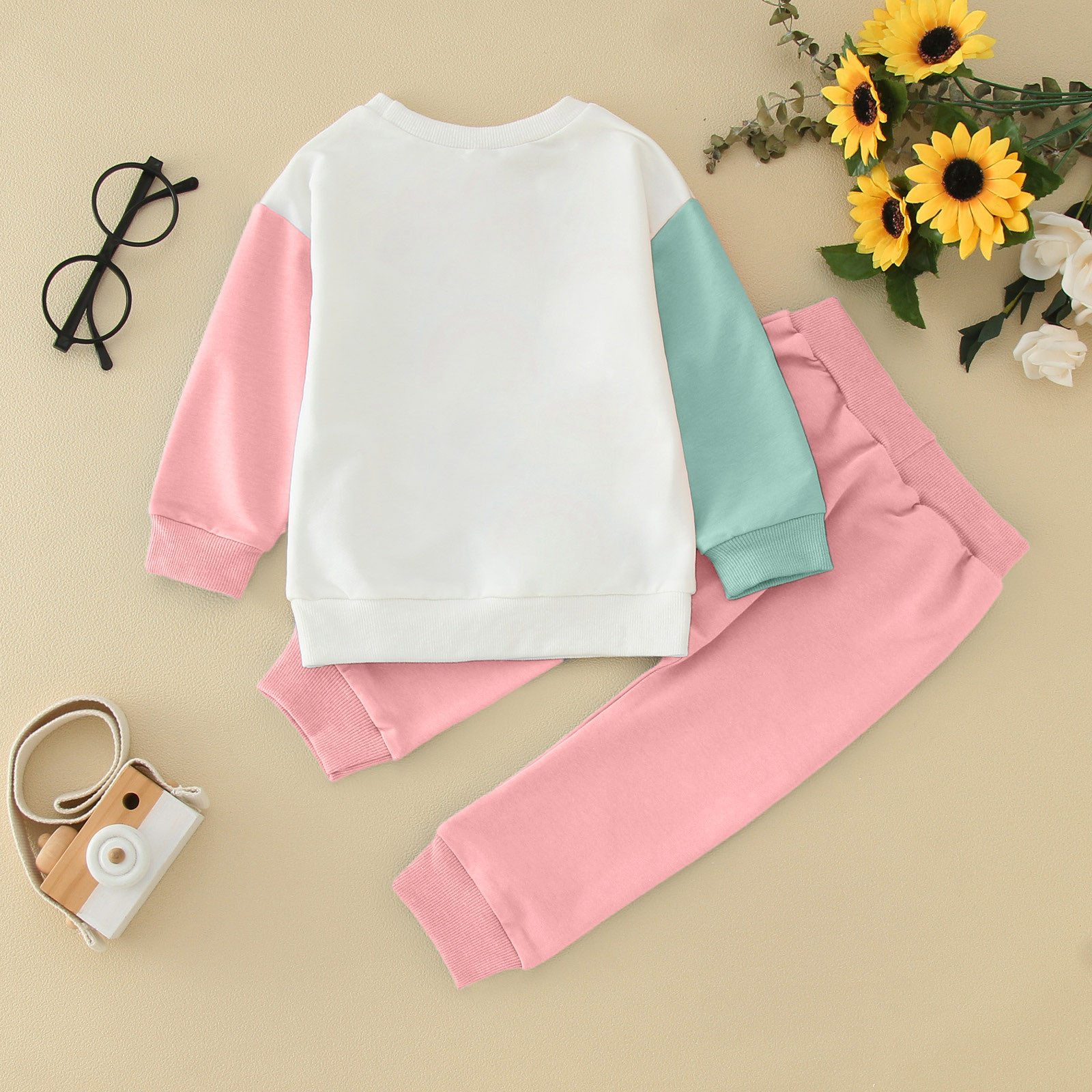 Akiihool Sweatsuits Sets Girl 2 Piece Toddlers and Baby Girls' 2Piece