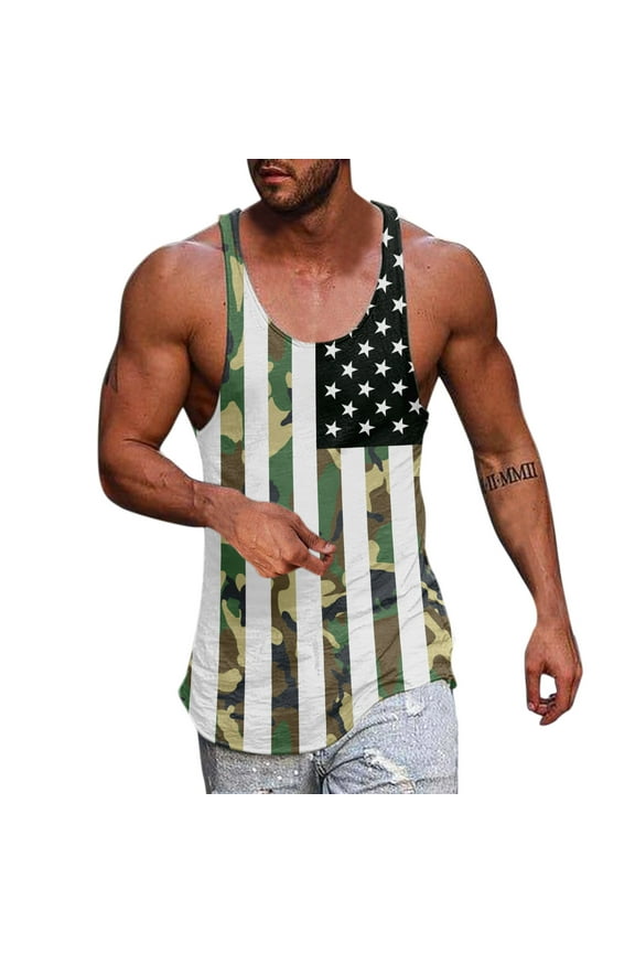 Tank Tops Men Men Tank Top Thin Strap Fitness Men Body Bodybuilding Stringer Singlets Suit TShirt (Green,M)