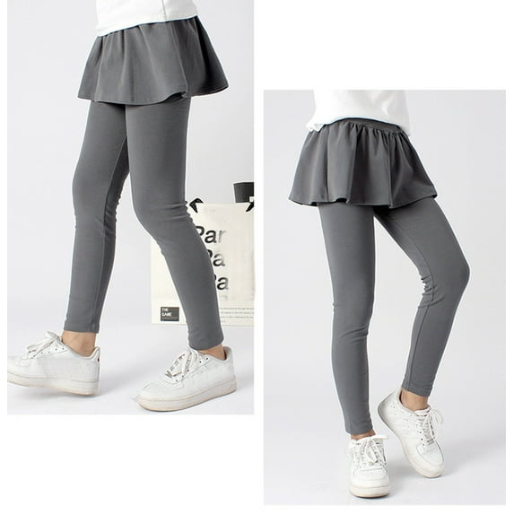 Akiihool Teen Girl Pants Trendy Little Girls' Sweatpants Cargo Jogger Pants (Dark Gray,5-6 Years)