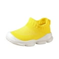 thumbnail image 1 of Akiihool Tennis Shoes for Girls Toddler Kids Sneakers Fashion Shoes (Yellow,5.5-6 Years), 1 of 7