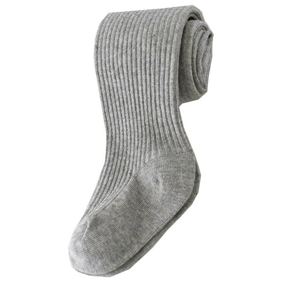 Akiihool Tights for Girls Dance Toddler Little Big Girls Tights Footed Pantyhose School Stretchy Durable (Grey,7-8 Years)