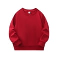 thumbnail image 1 of Akiihool Toddler Boy Sweatshirt Toddler Boy's Kids Crewneck Pullover Sweatshirts (Brick Red,4-5 Years), 1 of 3