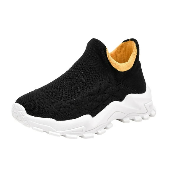 Akiihool Toddler Girls Shoes Girls Sneakers Lightweight Kids Sparkle Tennis Shoes with Hook and Loop(Black,37)