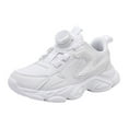 thumbnail image 1 of Akiihool Toddler Girls Shoes Toddler Big Kids Shoes Boys Girls Breathable Sneakers Athletic Running Shoes(White,28), 1 of 9