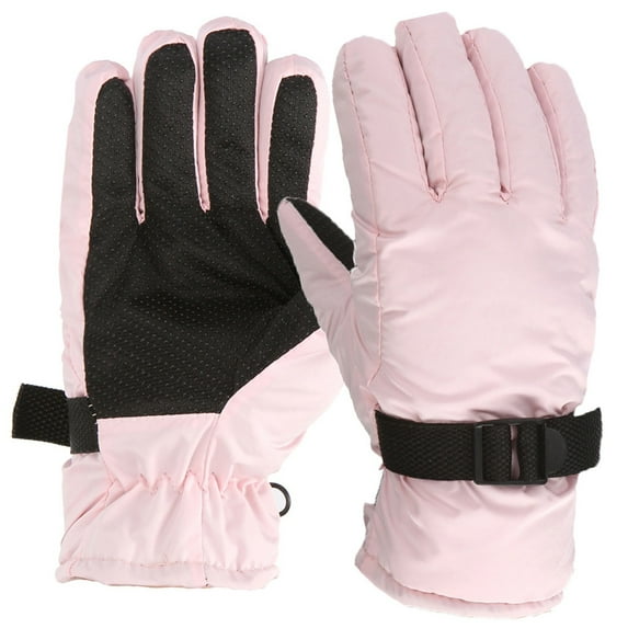 Akiihool Toddler Gloves Kids Warm Knit Thermal Cable Knitted Gloves Children Snowboard Gloves for Boys Girls (White,Large)