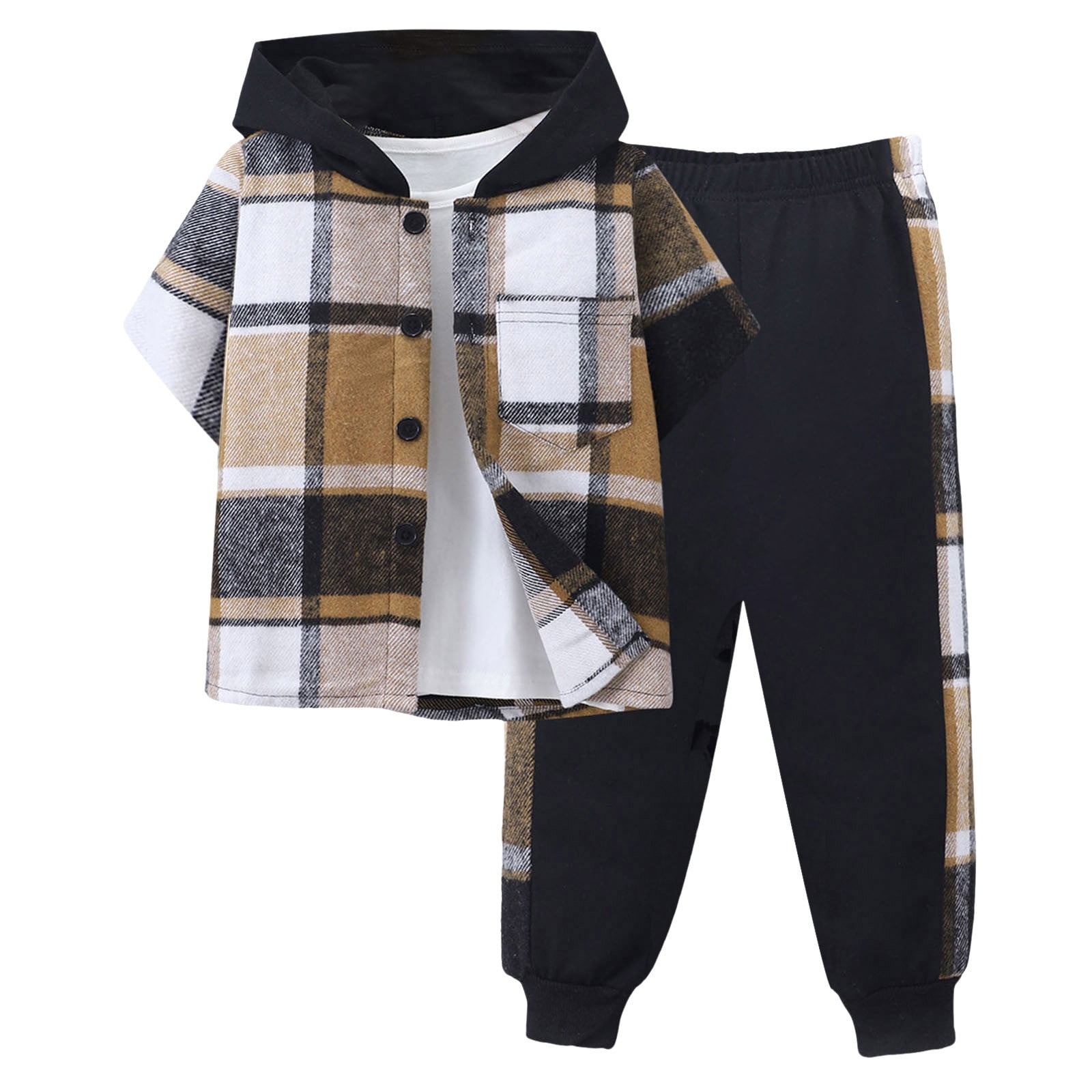 Akiihool Toddler Short Set Toddler Boys Short Sleeve Stripe Prints Coat ...