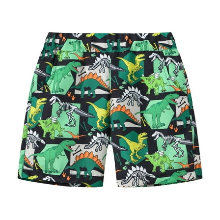 Akiihool Toddler Shorts Boys Boys' Slim Fit Denim Shorts (Green,6-7 Years)