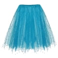 thumbnail image 1 of Akiihool Toddler Skirt Girls Tutu Skirts Layered Tulle Princess Dresses Sparkle Tutu (Blue,2-10 Years), 1 of 2