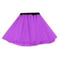 thumbnail image 1 of Akiihool Toddler Skirt Toddlers Girls Sparkle Tulle Tutu Skirt(Purple,3-8 Years), 1 of 3