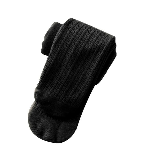 Akiihool Toddler Tights Toddler Girls Tights Dance Ballet Footed Leggings Ultra Soft Stockings for Kids Students(Black,7-9 years)