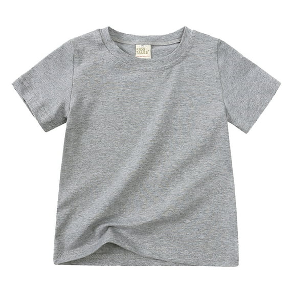 Akiihool Toddler Tshirts Shirts for Girl Casual Girl's Short Sleeve Graphic T Shirt (Grey,2-3 Years)