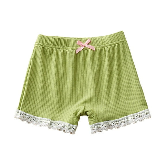 Akiihool Toddler Underwear Girls Girls Cotton Underwear Teen Comfortable Panties(Green,4-5 Years)