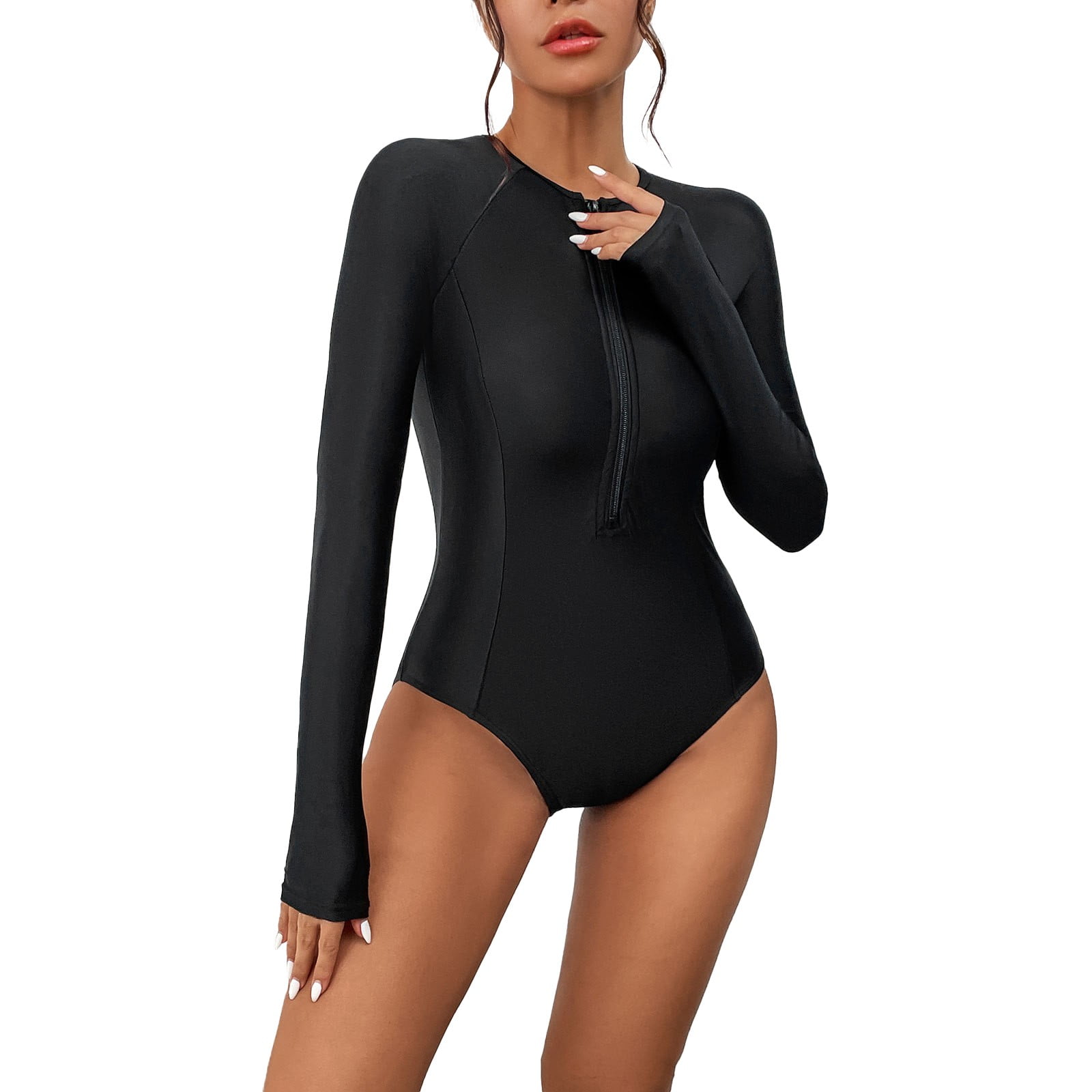 Akiihool Tummy Control Swimsuits for Women UPF 50+ Long