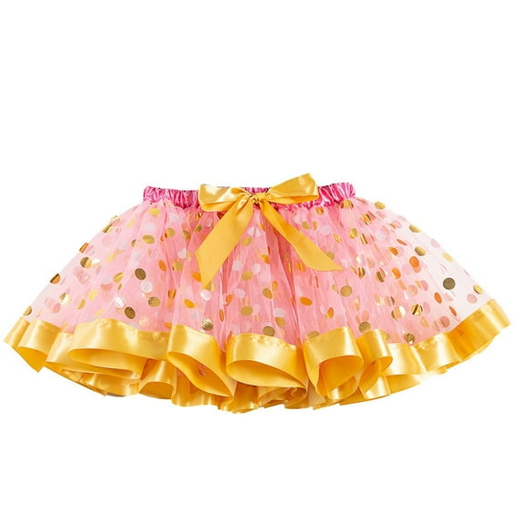 Akiihool Tutu Skirt for Girls Baby Girls Tutu Skirt Princess Fluffy Soft Tulle Ballet Birthday Party Pettiskirt(Pink,5-8 Years)