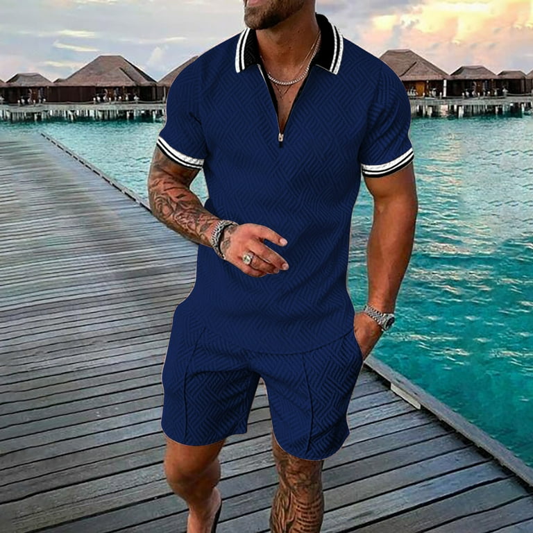 Fashion Casual Short Striped Suit Fashion Casual Short Striped Suit