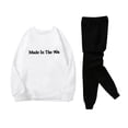 thumbnail image 1 of Akiihool Two Piece Sweatpant Outfits Fashion Men's Tracksuits 2 Piece Casual Jogging Outfits Long Sleeve Track Suits for Men Set (White,XL), 1 of 5