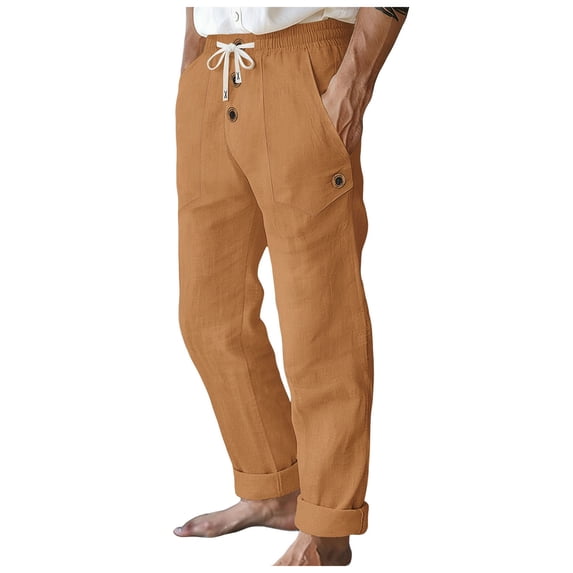 Akiihool Wide Leg Pants for Men Men's Comfort Stretch Cotton Chino Pants in Custom Fit OTHER,XL