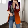 thumbnail image 1 of Akiihool Winter Blazers for Women Lightweight Blazers for Women Suit Jackets Dressy Long Sleeve Blazer Jacket Open Front Cotton Cardigan (Orange,XXL), 1 of 4