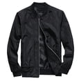 thumbnail image 1 of Akiihool Winter Coats for Men Men's Long Sleeve Quilted Lined Windbreaker Outdoor Recreation Coat (Black,3XL), 1 of 2