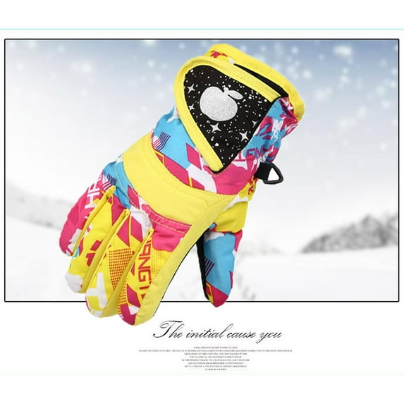 Akiihool Winter Gloves for Toddler Kids Boys Girls Soft Warm Wool Lined Gloves Full Finger Warm Mitten Winter Favor for Little Boys and Girls (Mutilcolor1,One Size)