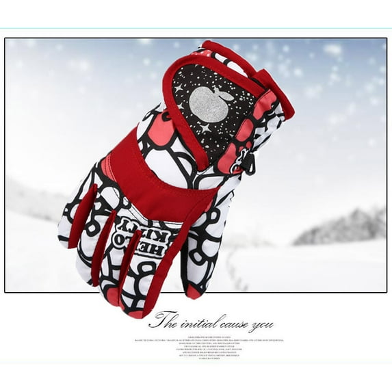 Akiihool Winter Gloves for Boys Girls Kids Winter Gloves Waterproof Gloves Children Snowboard Gloves for Boys Girls (Mutilcolor2,One Size)