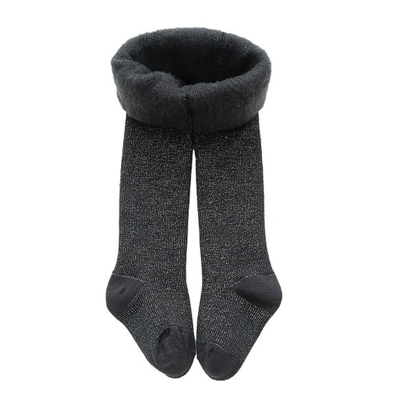 Akiihool Winter Tights for Girls Ballet Tights for Girls Dance Tights Toddler Ballet Tights Girls Thick Soft Footed Kids Ballet Tights(Dark Gray,12-24 Months)