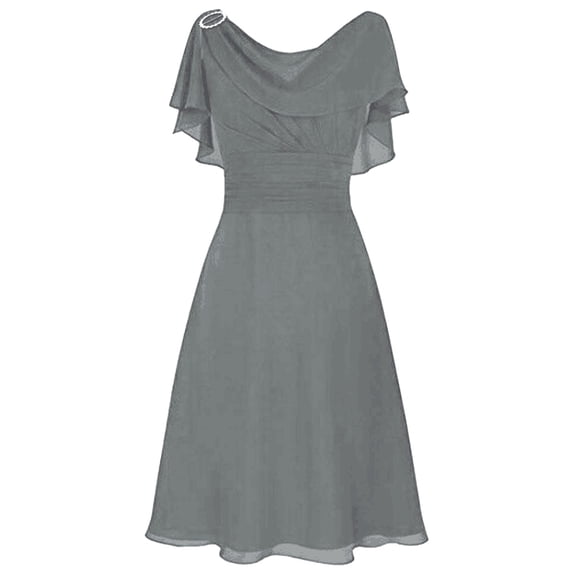 Akiihool Women Dresses Formal Women's Lace Strap Sleeveless Flowy A Line Maxi Dress (Grey,3XL)
