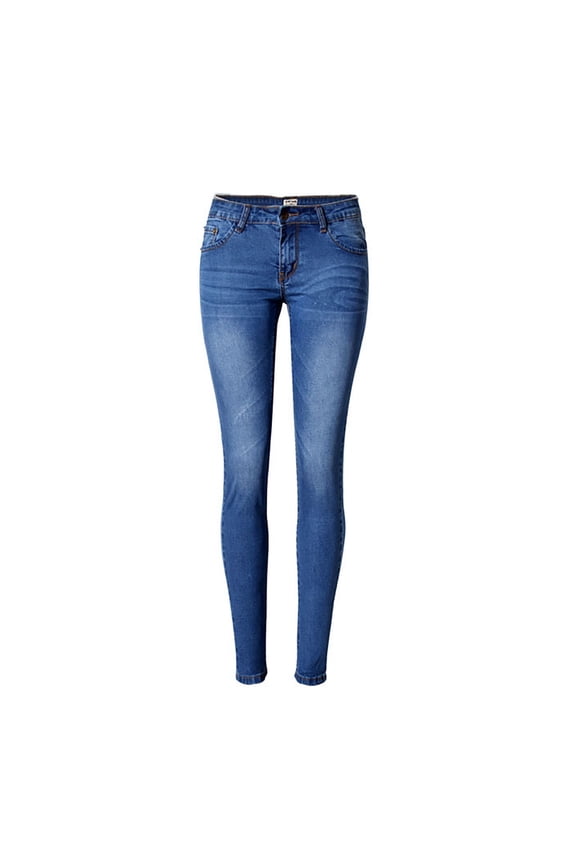 Women Jeans Women's High Rise Women's Mid-Rise (Blue,XXL)